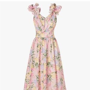 Grace Karin Pink Floral Maxi Dress